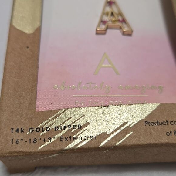 Initial A Necklace - Picture 3 of 4